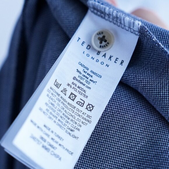 NWOT TED BAKER Turkish Made Polo Shirt Size M​ - Picture 8 of 10